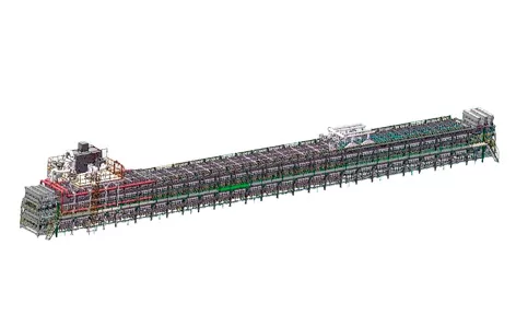 Six-Tube Double-Layer Double-Cavity Nitrogen Roller Furnace