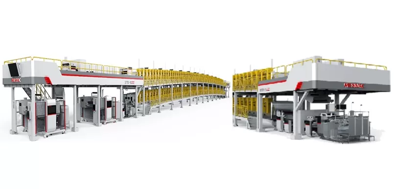 double layer extrusion coating machine